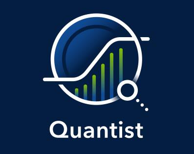 Logo for Quantist Multiplex Analysis Software Logo for Quantist software, stylized letter Q mixed with data bars and standard curve