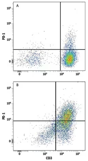 FC analysis of human PBMCs either untreated or treated with PHA.