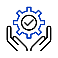 Instrument Service Icon in Light Blue