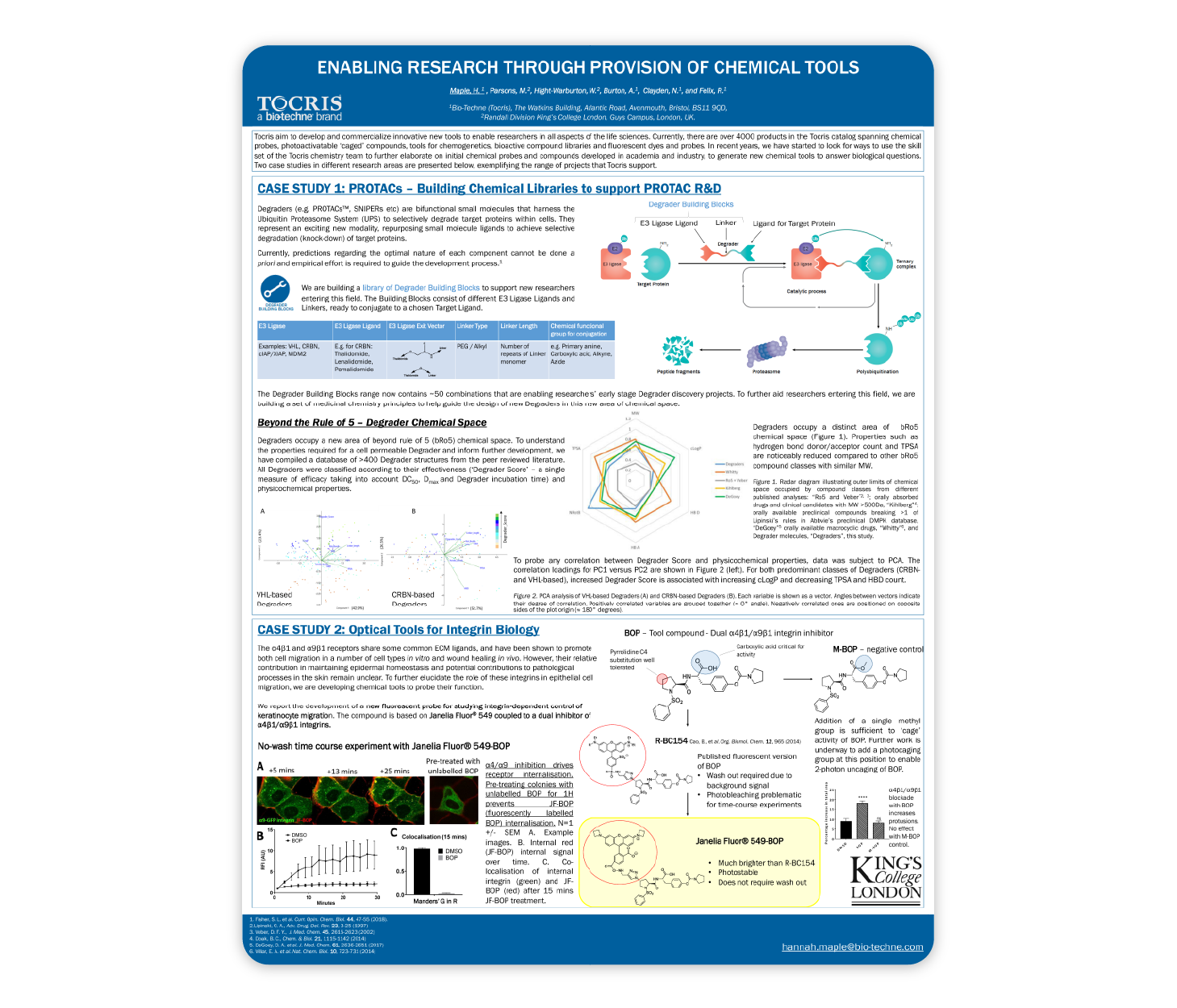 Enabling Research By Provision of Chemical Tools Scientific Posters