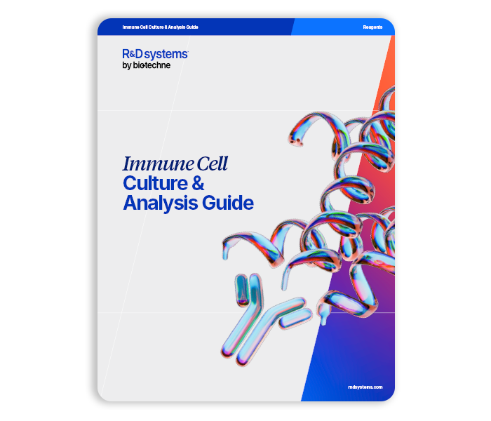 Cover of R&D Systems Immune Cell Culture & Analysis Guide