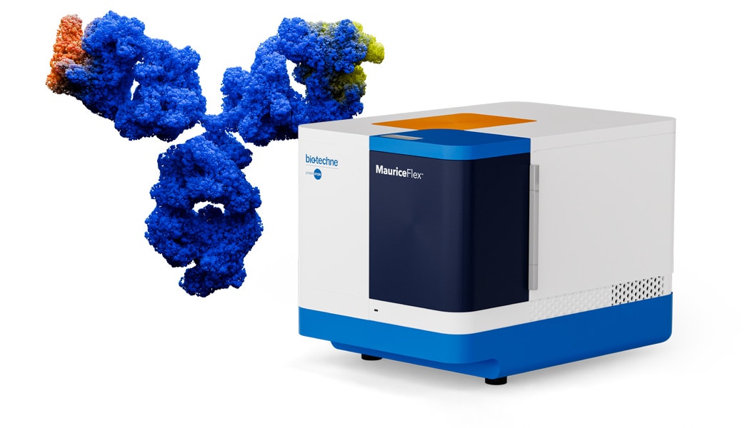 MauriceFlex with 3D Antibody graphic