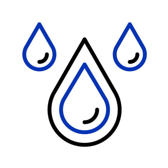 Three drops of liquid