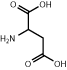 Aspartic acid chemical structure