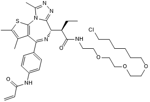 Chemical inducer of proximity between BromoCatch™ and haloalkane dehalogenase tagged proteins