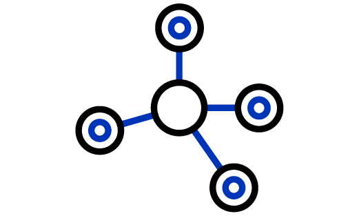 small molecule showing the 3D arrangement of atoms and chemical bonds between them