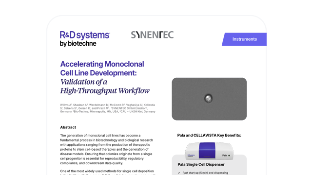 Monoclonal Cell Line Development with Pala App Note Thumbnail