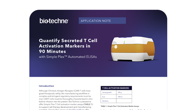 Simple Plex Quantify Secreted T Cell Markers Thumbnail