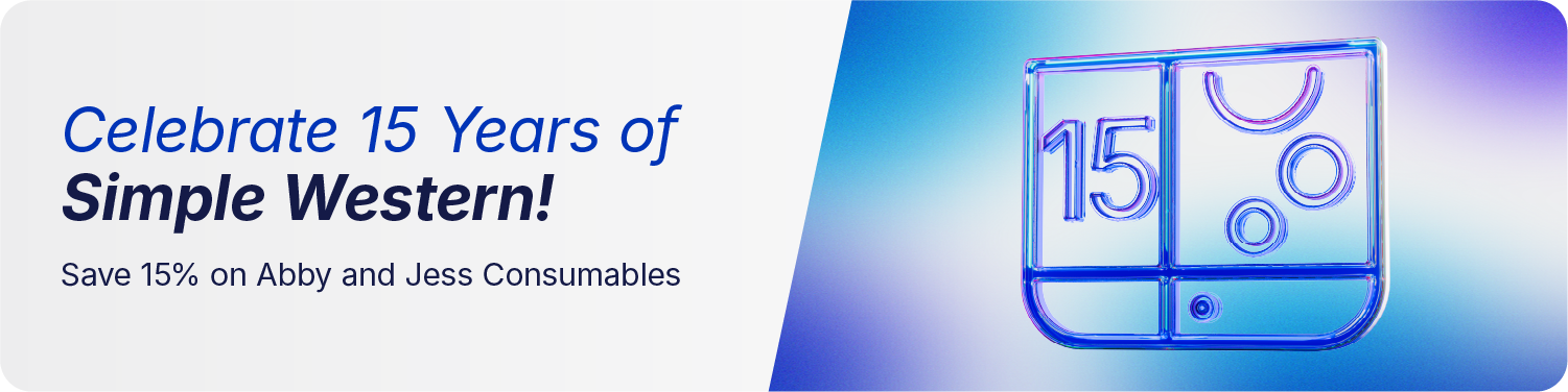 Simple Western 15 Year Promotion Banner