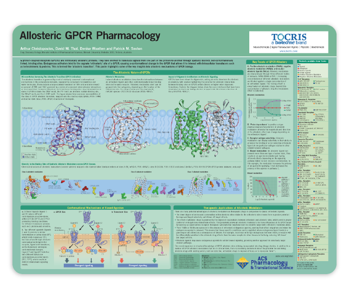 Allosteric GPCR Pharmacology Life Science Poster