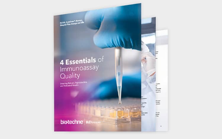 Cover of R&D Systems 4 Essentials of Immunoassay Quality Guide 