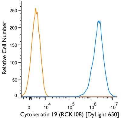 Flow Cytometry: Cytokeratin 19 Antibody (RCK108) - BSA Free [NBP1-97712]