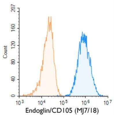 Flow (Cell Surface): Endoglin/CD105 Antibody (MJ7/18) [NB100-77666]