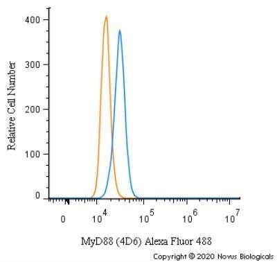 Flow Cytometry: MyD88 Antibody (4D6) - Azide and BSA Free [NBP2-80862]