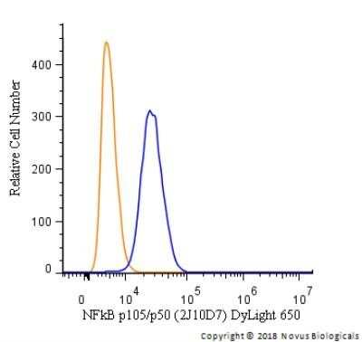 Flow Cytometry: NFkB p105/p50 Antibody (2J10D7) - Azide and BSA Free [NBP2-80872]