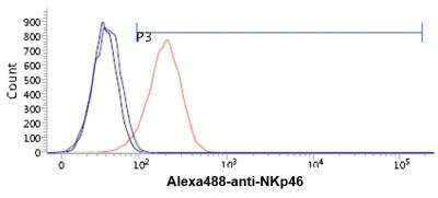 Flow Cytometry: NKp46/NCR1 Antibody (n1D9) - BSA Free [NBP1-04311]