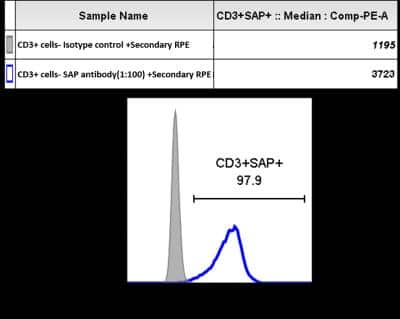 Flow Cytometry: SH2D1A Antibody (1C9) [H00004068-M01]