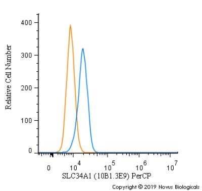 Flow Cytometry: SLC34A1 Antibody (10B1.3E9) - Azide and BSA Free [NBP2-80953]