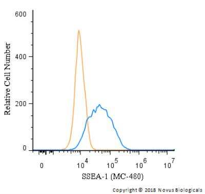 Flow Cytometry: SSEA-1 Antibody (MC-480) [NB100-1831]