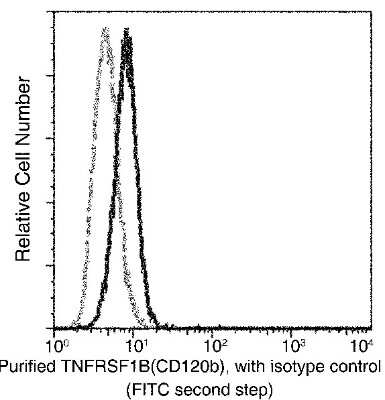 Flow Cytometry: TNF RII/TNFRSF1B Antibody (112) [NBP2-90434]