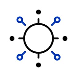 cell with multiple cell surface receptors surrounded by cytokines