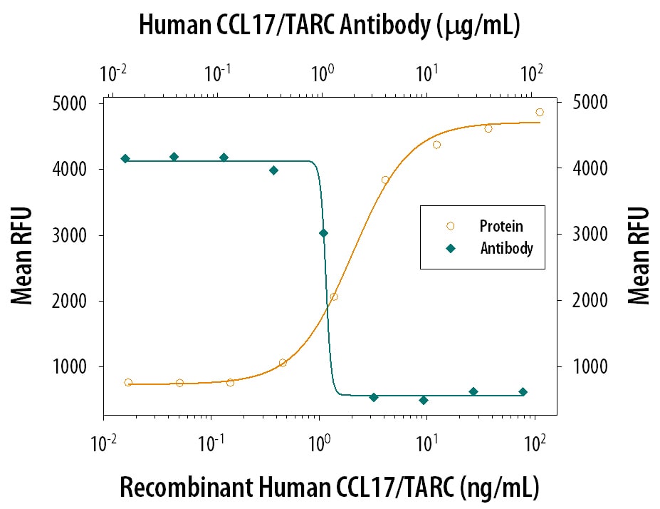 Chemotaxis Induced by CCL17/TARC and Neutralization by Human CCL17/TARC Antibody.