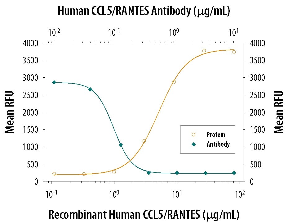 Chemotaxis Induced by CCL5/RANTES and Neutralization by Human CCL5/RANTES Antibody.