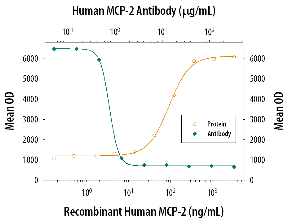 Chemotaxis Induced by CCL8/MCP‑2 and Neutralization by Human CCL8/MCP‑2 Antibody.