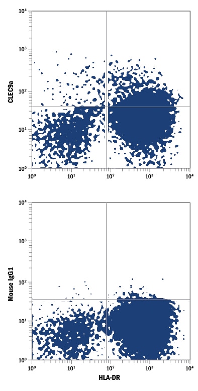 Detection of CLEC9a antibody in Human Peripheral Blood Cells antibody by Flow Cytometry.