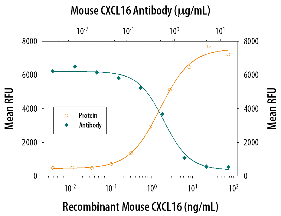 Chemotaxis Induced by CXCL16 and Neutralization by Mouse CXCL16 Antibody.
