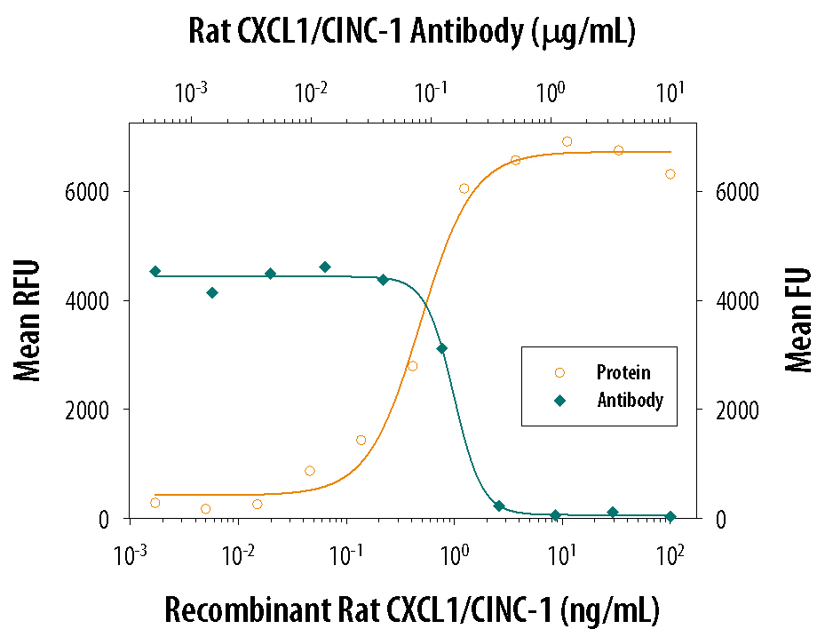 Chemotaxis Induced by CXCL1/CINC‑1 and Neutralization by Rat CXCL1/CINC‑1 Antibody.