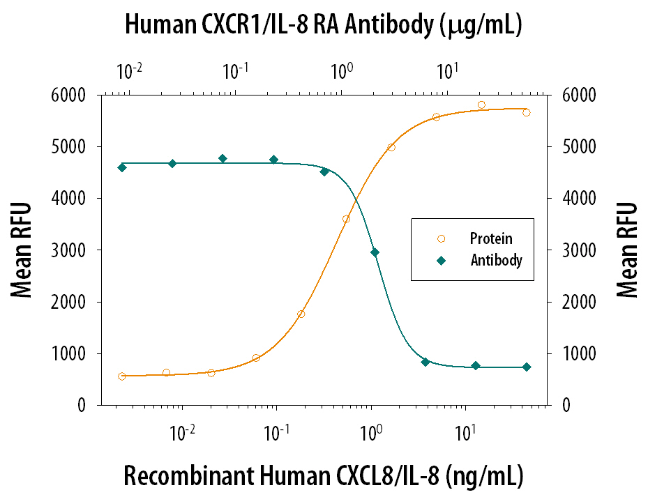 Chemotaxis Induced by CXCL8/IL‑8 and Neutralization by Human CXCR1/IL‑8 RA Antibody.