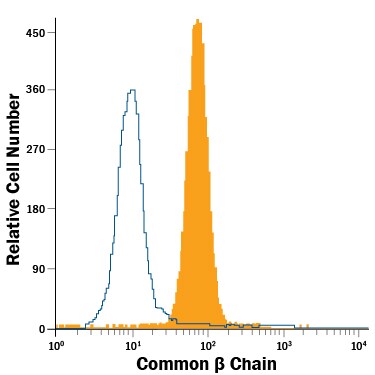 Detection of Common  beta  Chain antibody in Whole Blood Granulocytes antibody by Flow Cytometry.