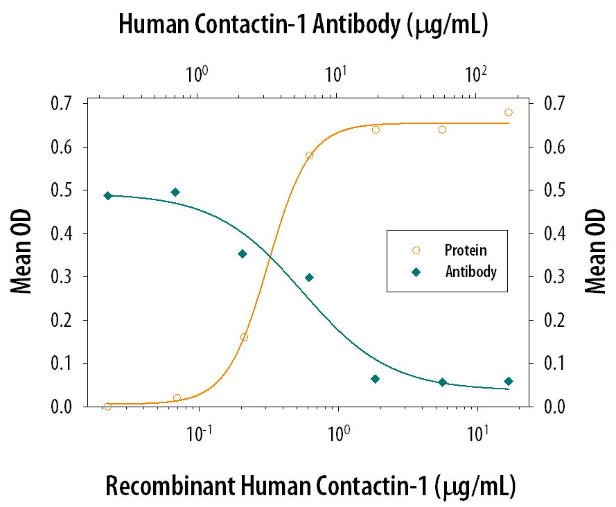 Cell Adhesion Mediated by Contactin‑1 and Neutralization by Human Contactin‑1 Antibody.
