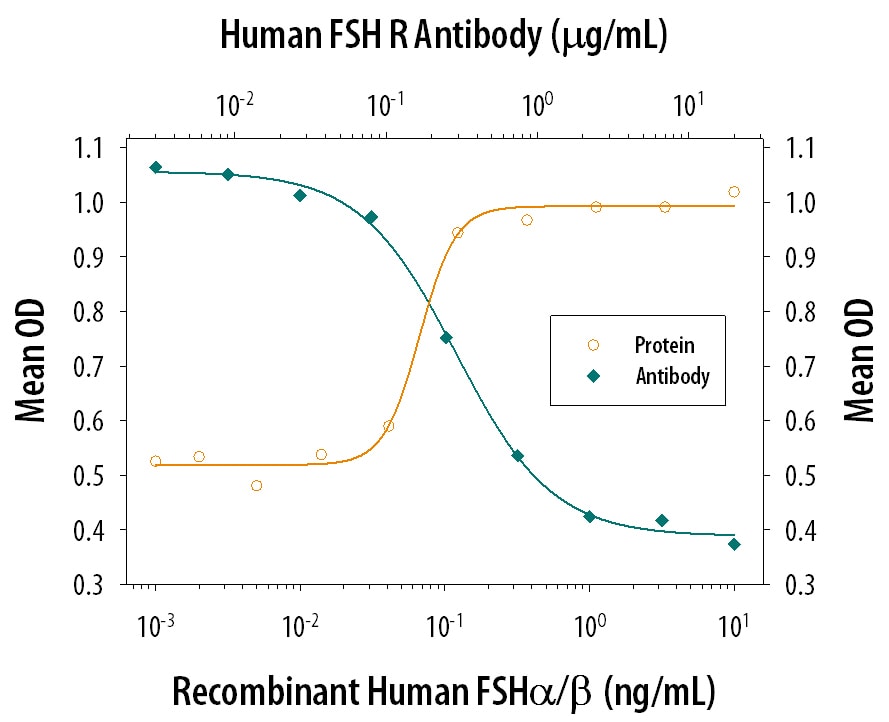 cAMP Production Induced by FSH  alpha / beta  and Neutralization by Human FSH R Antibody.