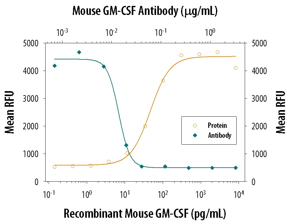 Cell Proliferation Induced by GM‑CSF and Neutralization by Mouse GM‑CSF Antibody.