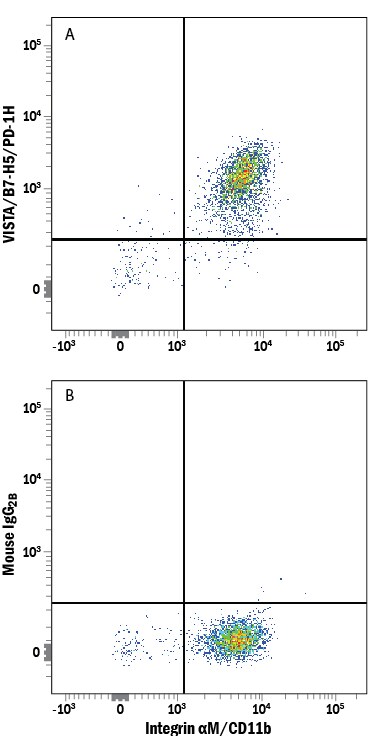 Detection of VISTA/B7-H5/PD-1H antibody in Human PBMCs antibody by Flow Cytometry.