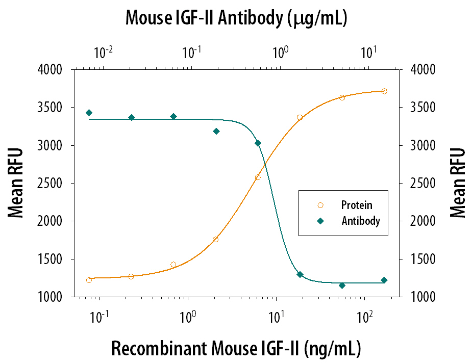 Cell Proliferation Induced by IGF-II/IGF2 and Neutralization by Mouse IGF-II/IGF2 Antibody.