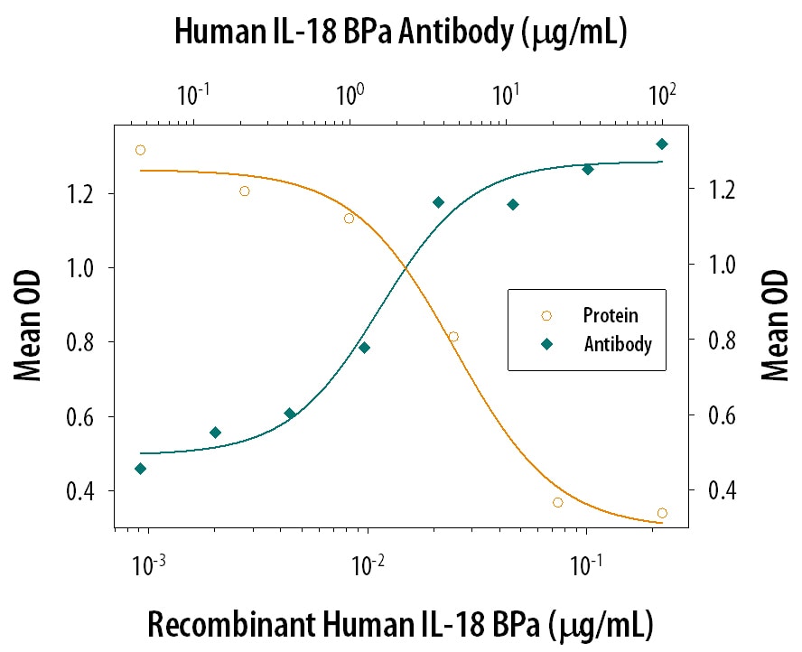 IL‑18 BPa Inhibition of IL‑18/ IL‑1F4-induced IFN‑ gamma  Secretion and Neutralization by Human IL‑18 BPa Antibody.
