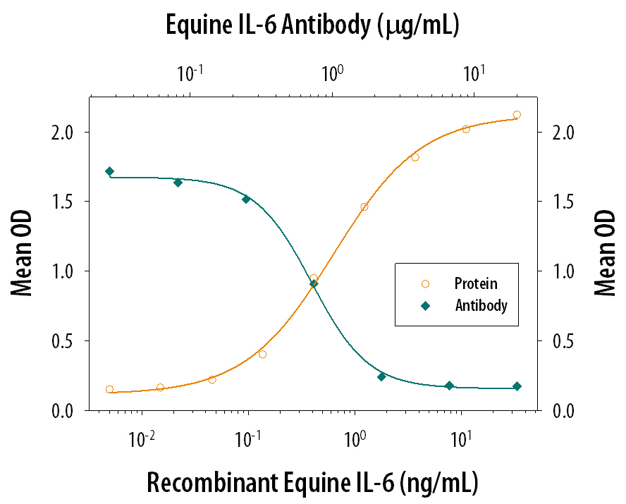 Cell Proliferation Induced by IL‑6 and Neutralization by Equine IL‑6 Antibody.