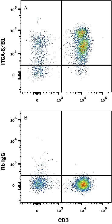 Detection of Integrin a6 beta 1 antibody in Human PBMC antibody by Flow Cytometry