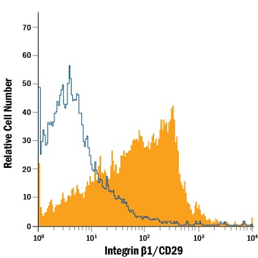 Detection of Integrin  beta 1/CD29 antibody in Equine PBMCs antibody by Flow Cytometry.