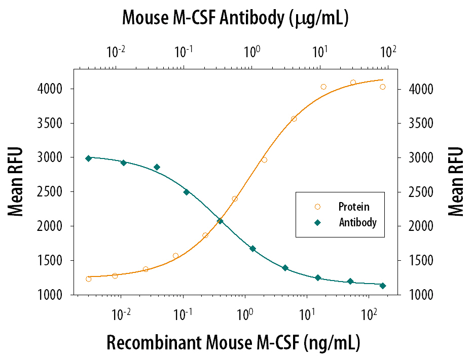 Cell Proliferation Induced by M‑CSF and Neutralization by Mouse M‑CSF Antibody.