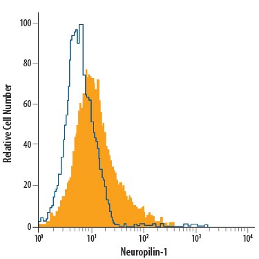 Detection of Neuropilin-1 antibody in PC-12 Rat Cell Line antibody by Flow Cytometry.