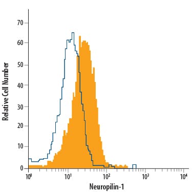Detection of Neuropilin-1 antibody in bEnd.3 Mouse Cell Line antibody by Flow Cytometry.