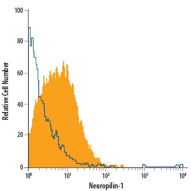 Detection of Neuropilin-1 antibody in bEnd.3 Mouse Cell Line antibody by Flow Cytometry.