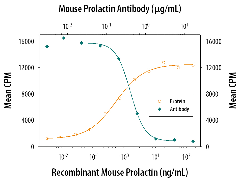 Cell Proliferation Induced by Prolactin and Neutralization by Mouse Prolactin Antibody.