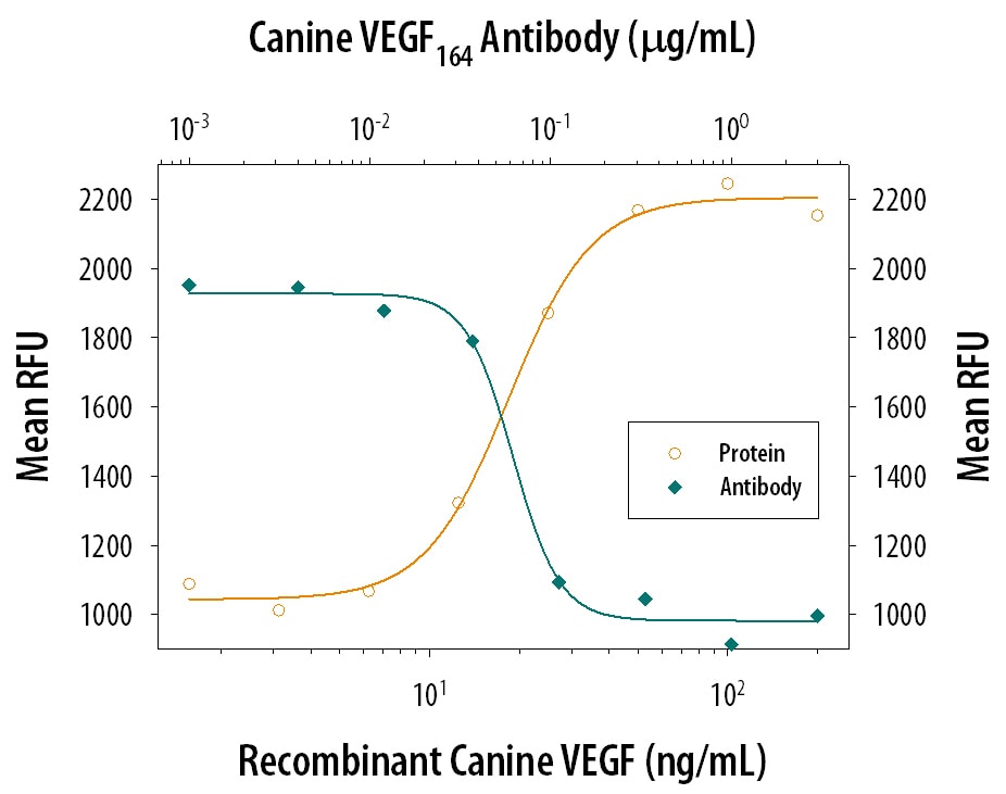 Cell Proliferation Induced by VEGF and Neutralization by Canine VEGF Antibody.