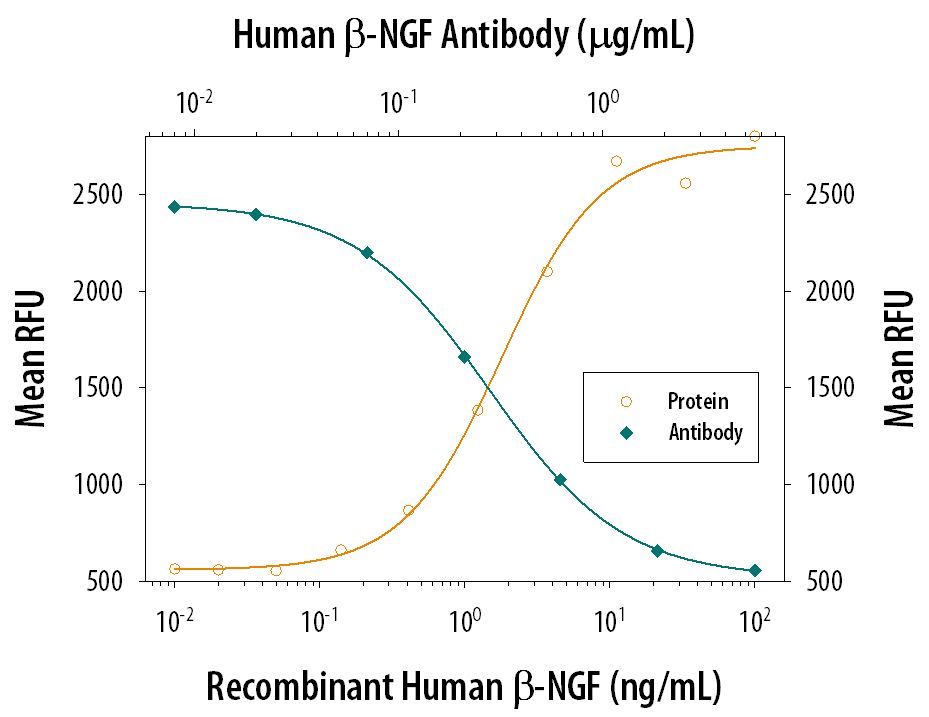 Cell Proliferation Induced by  beta ‑NGF and Neutralization by Human  beta ‑NGF Antibody.