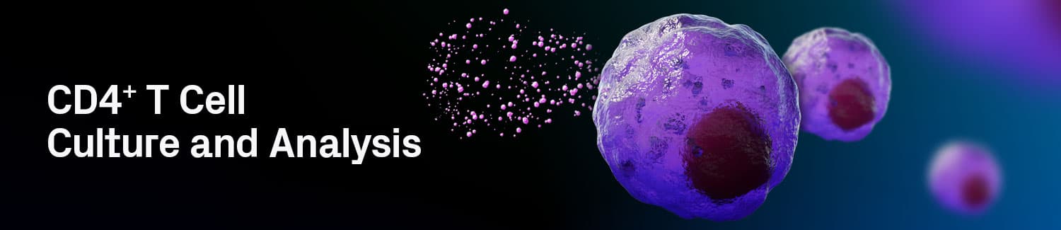 banner image showing a multiple T cells with the one closest in the foreground secreting cytokines